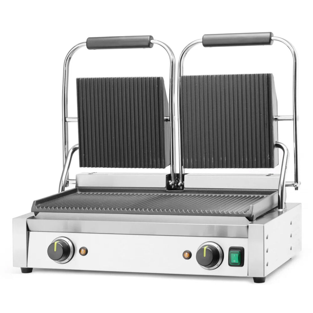 Paninigrill Metos 475×230 mm rihveldatud, kaheosaline