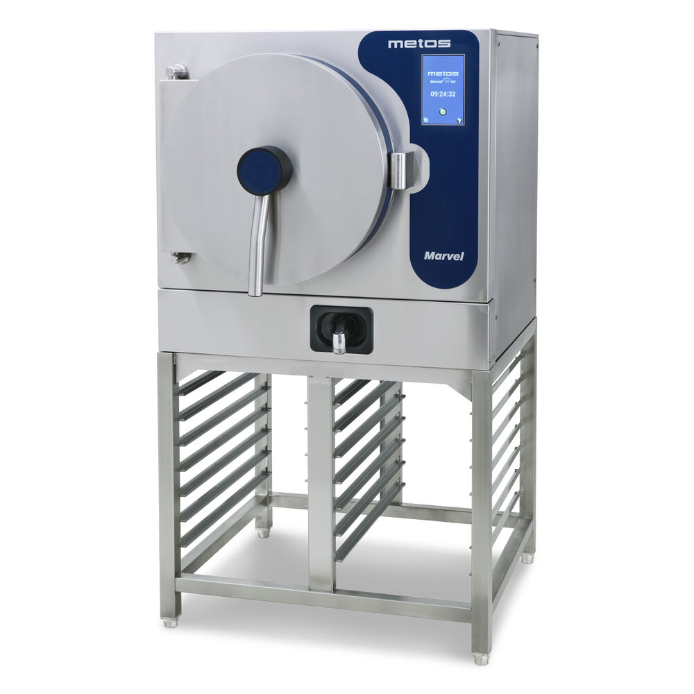 Pressure steamer Metos Marvel TE1 + GN rail Stand