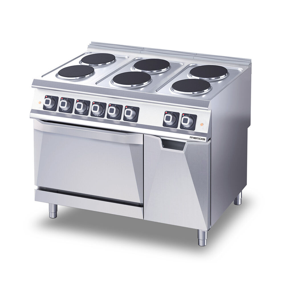 Range with oven and storage compartment Metos Diamante D76/25CEEPT