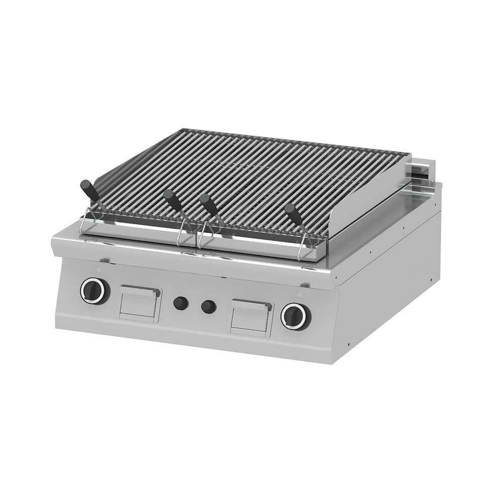 Gas lava stone grill Metos S8GLG/80 II