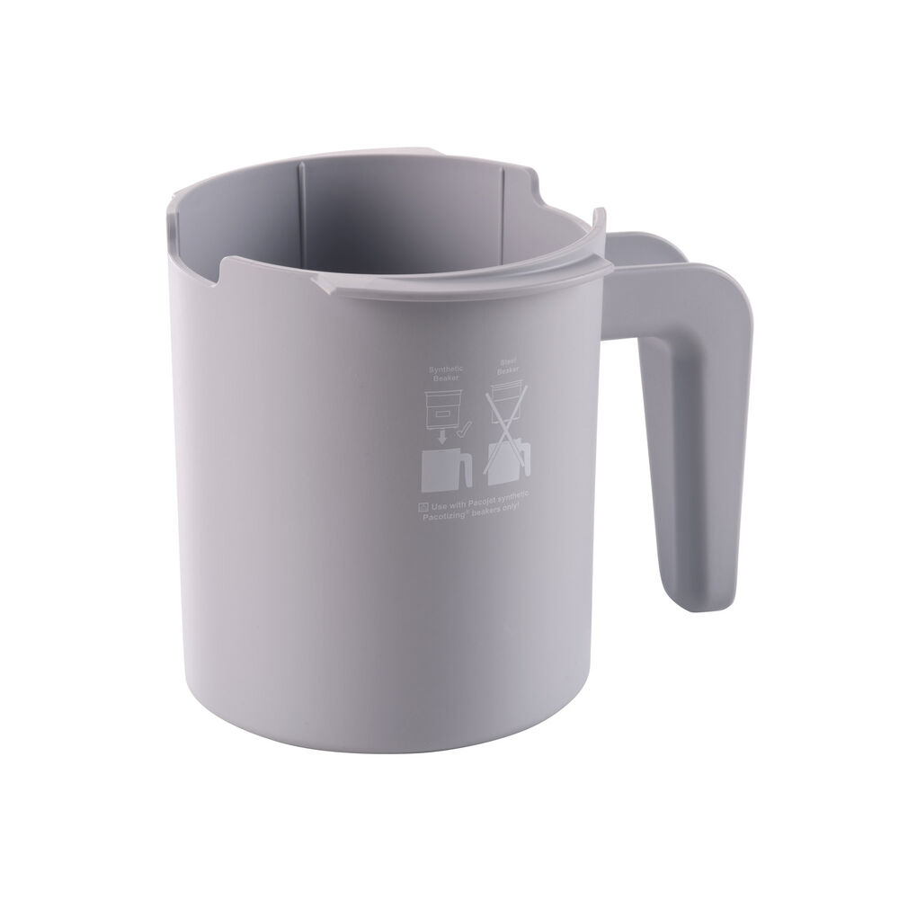 Protective beaker for synthetic PJ2 pacotizing beakers