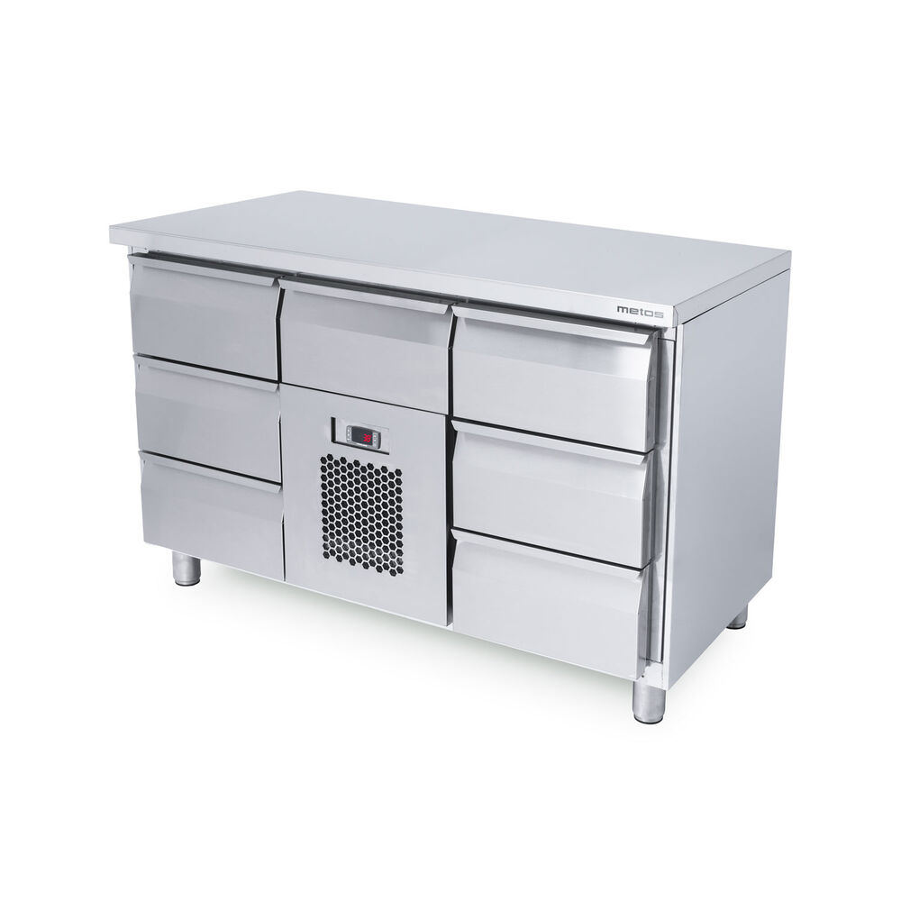 Külmtöölaud sahtlitega Metos Aureno NT130C90-B3-MB-B3