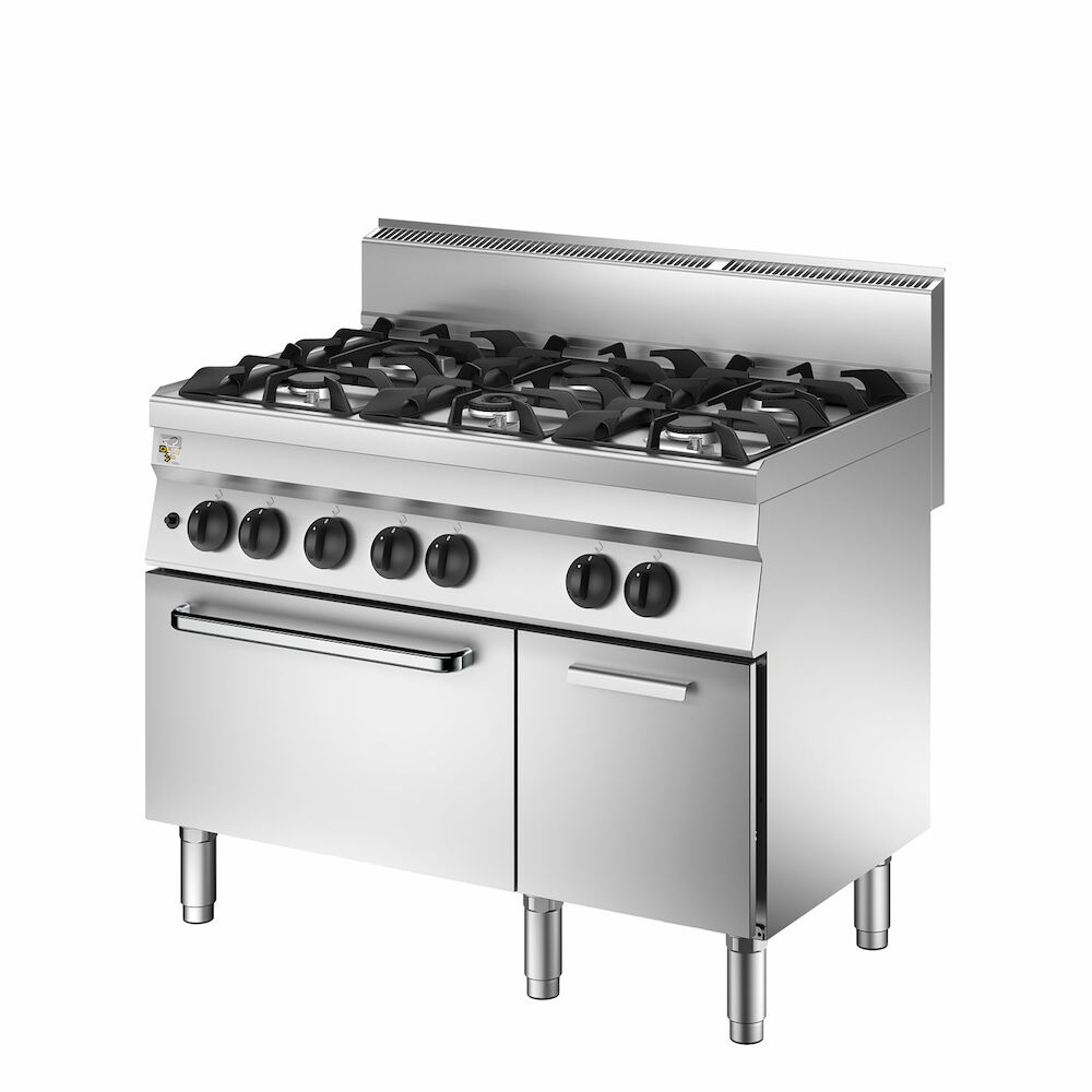 Gas range+gas oven Metos OC6FG11G