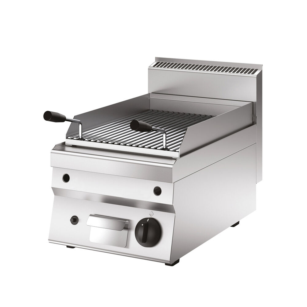 Lava rock grill gas Metos OGPL64G with meat grid