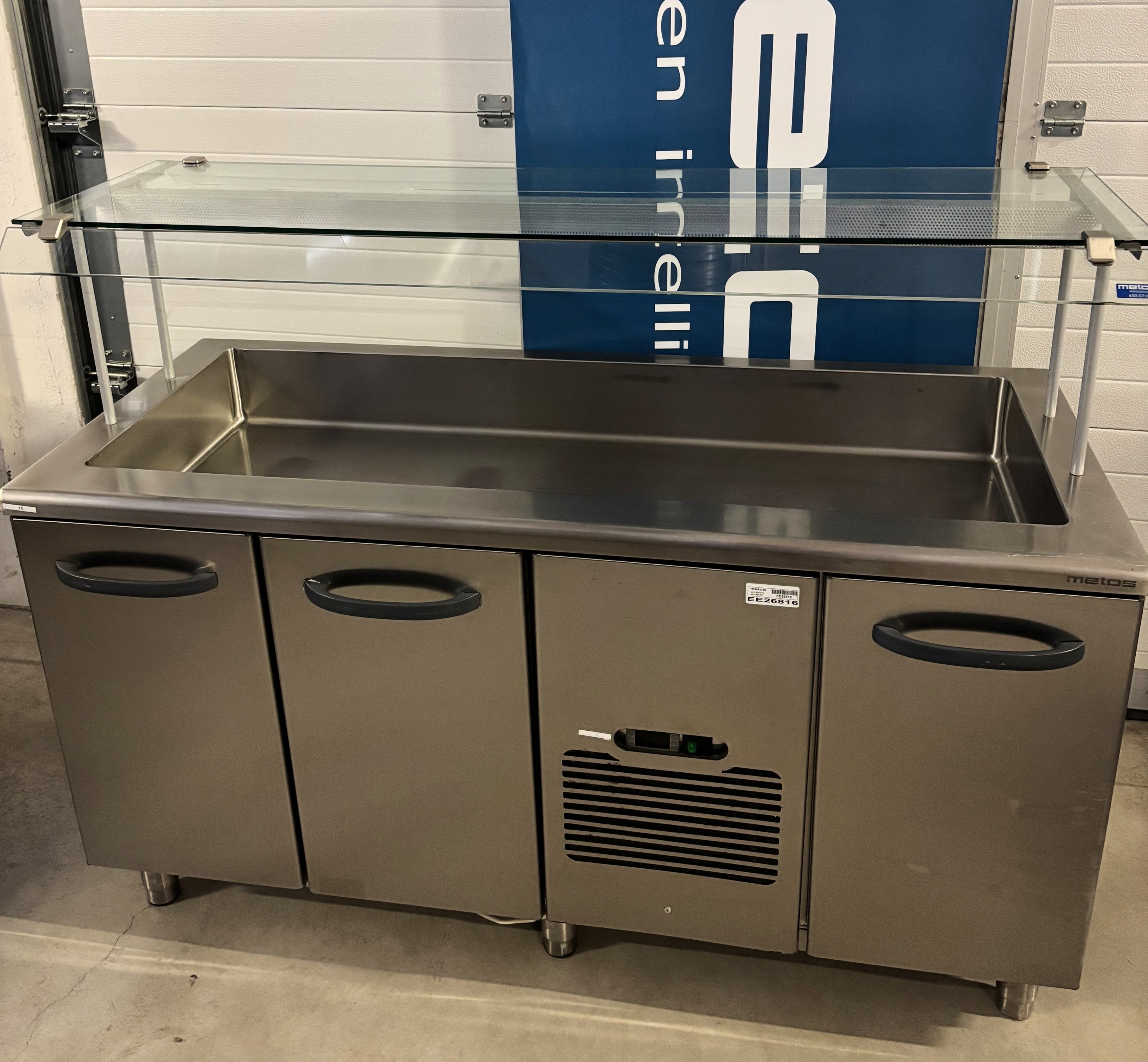 Cold basin w/ cupboard Metos Proff2BT1600 OUTLET